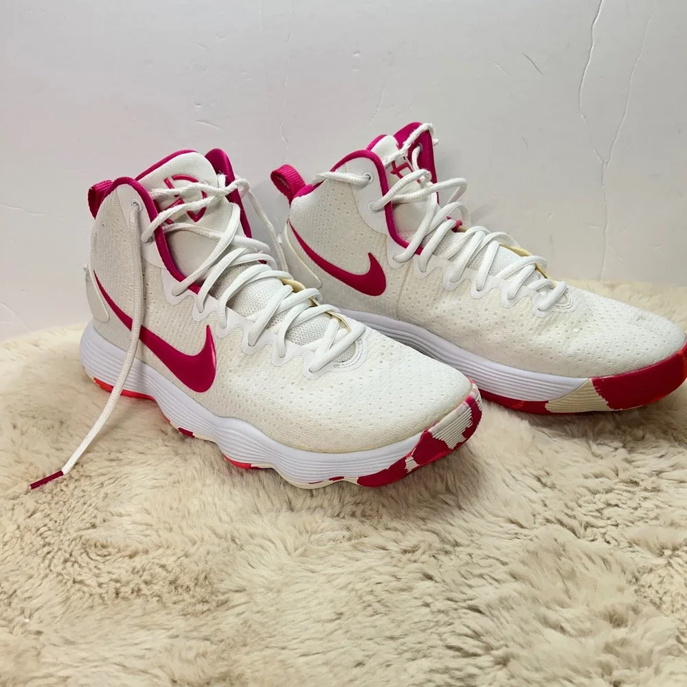 Nike Hyperdunk 2017 TB Kay Yow Basketball‎ Shoes White Pink Size 11 Womens